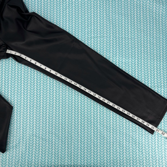 French Connection NWT Etta Black Vegan High Rise Straight Leg Trousers, 2 - Picture 12 of 15